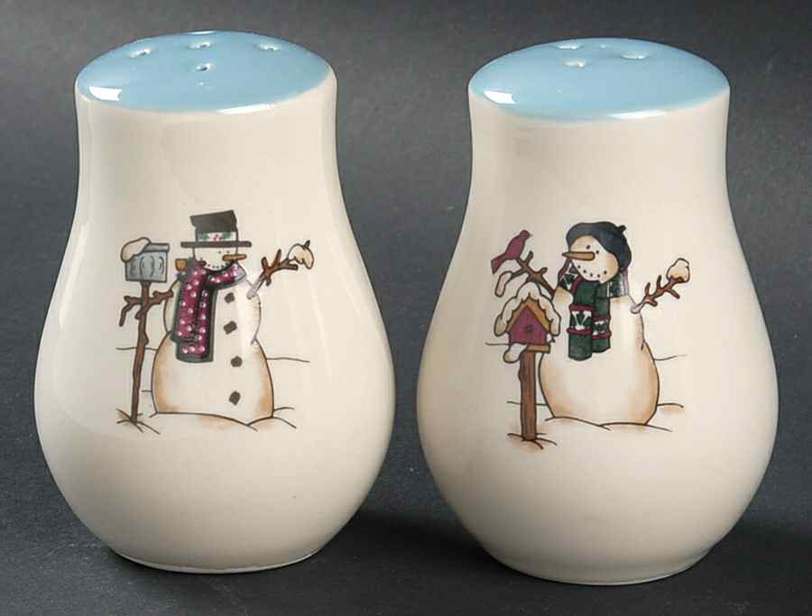 Snowmen Serenade II Salt & Pepper Set by Meiwa-1