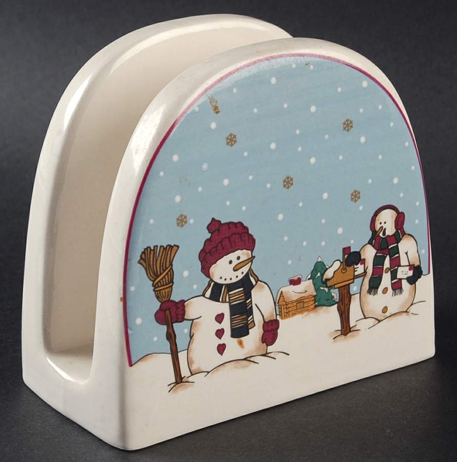 Snowmen Serenade II Napkin Holder by Meiwa-1