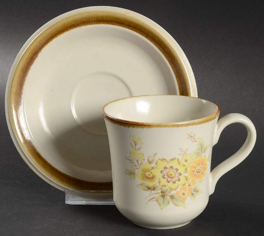 Tender Glow Flat Cup & Saucer Set by Mikasa-1