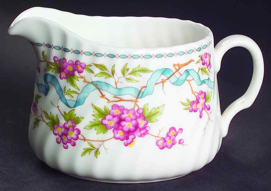 Ribbons & Blossoms Creamer by Minton-1