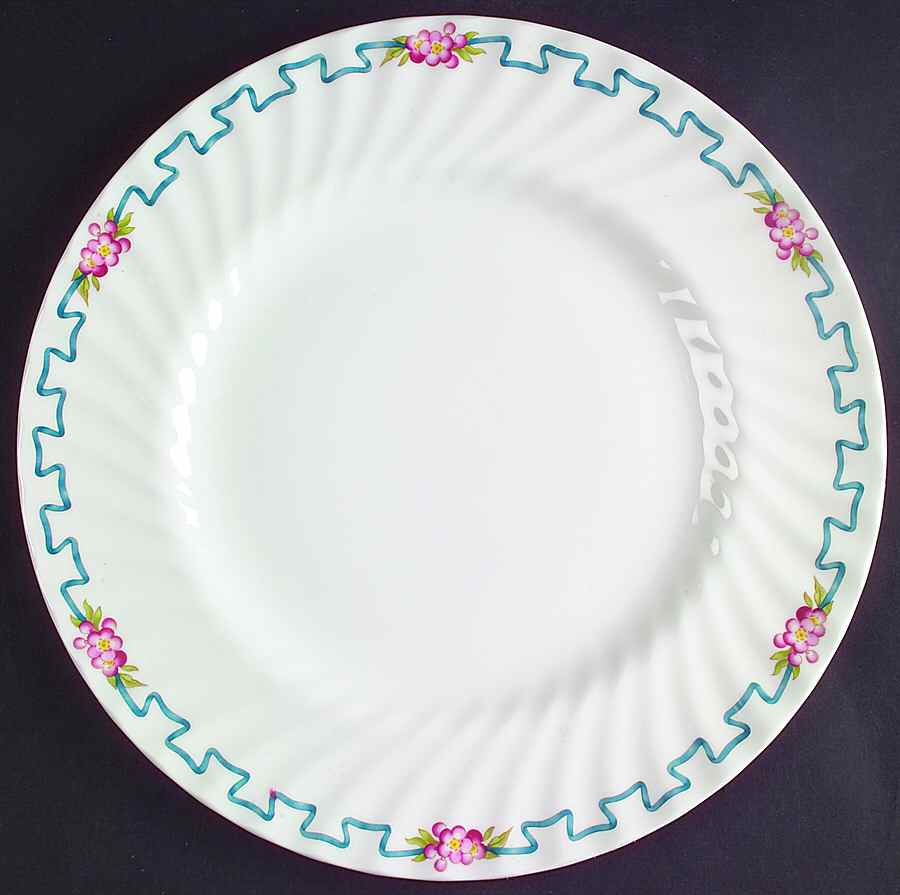 Ribbons & Blossoms Dinner Plate by Minton-1