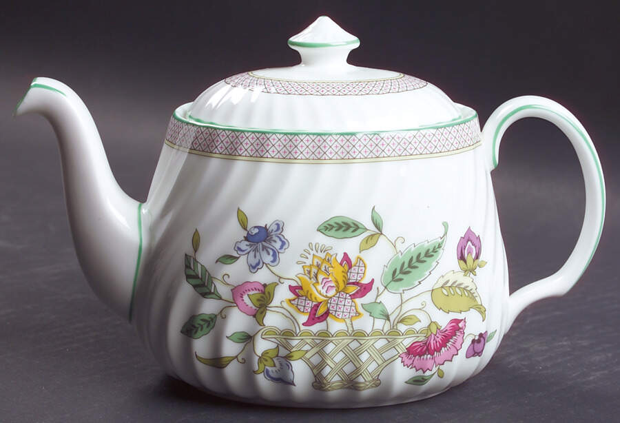 Haddon Hall Trellis Teapot & Lid by Minton-1