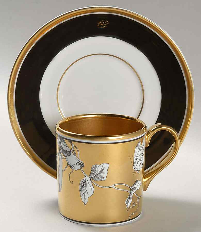 Rosenborg Flat Demitasse Cup & Saucer Set by Minton-1
