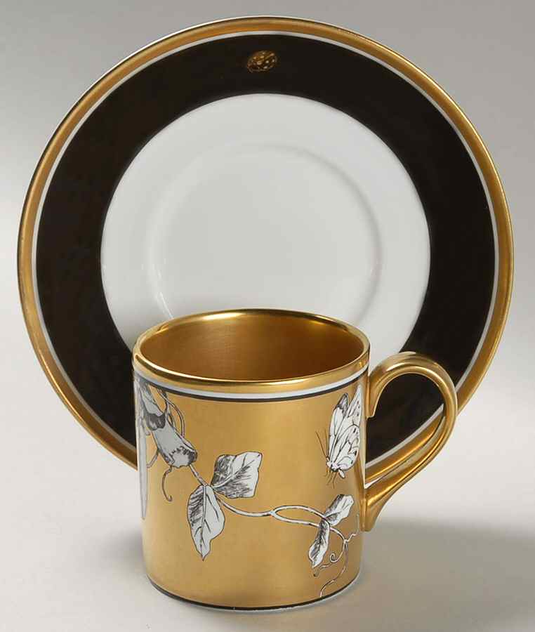 Rosenborg Flat Demitasse Cup & Saucer Set by Minton-1
