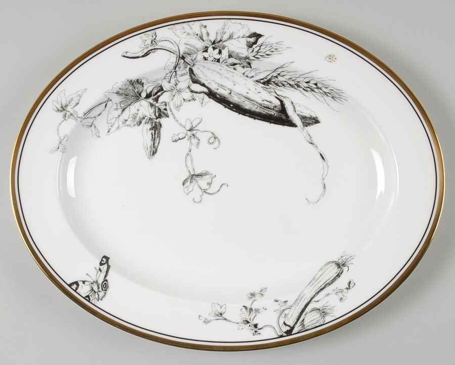 Rosenborg 13" Oval Serving Platter by Minton-1