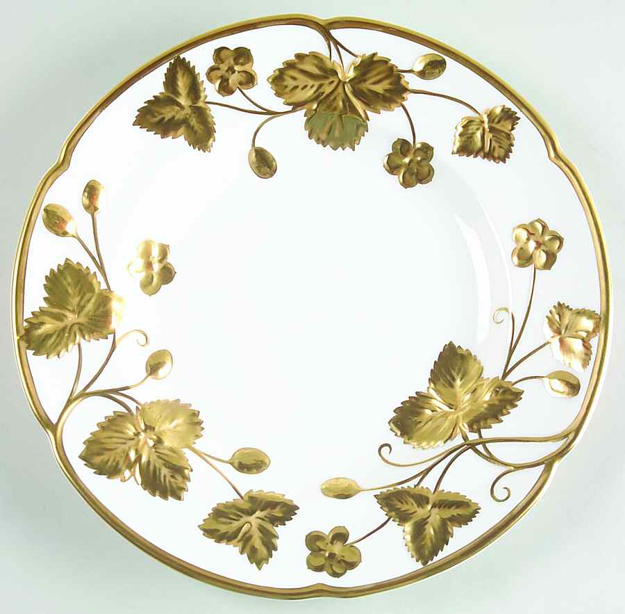 Victoria Strawberry Gold Salad Plate by Minton-1