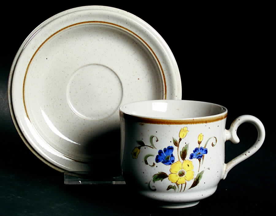 Hillbrook Flat Cup & Saucer Set by Mikasa-1