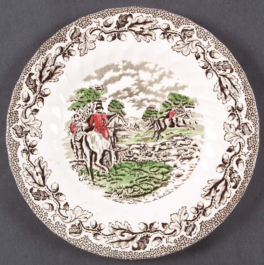 Country Life Brown Multicolor Salad Plate by Myott Staffordshire-1