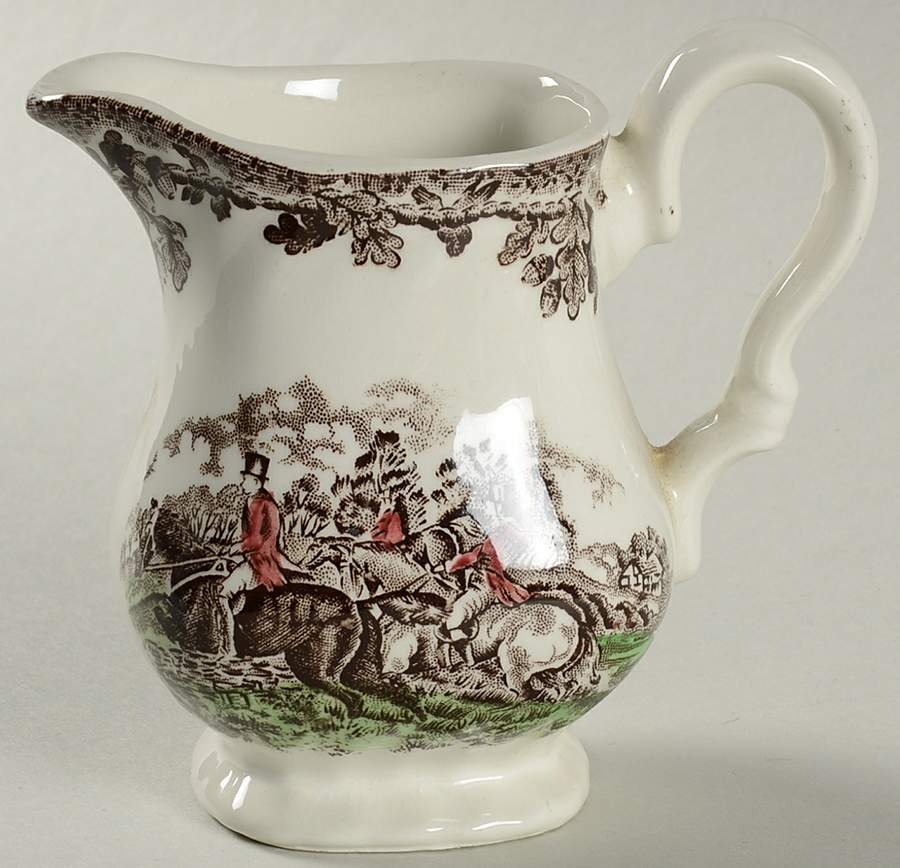 Country Life Brown Multicolor Creamer by Myott Staffordshire-1