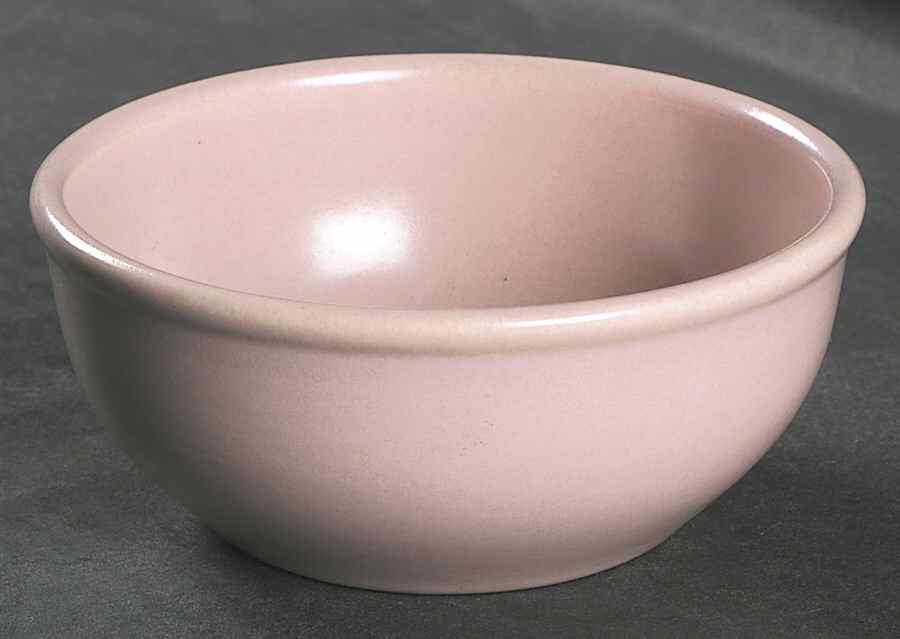 200 Petal Pink (Satin, Rim) Chili Bowl by Metlox - Poppytrail - Vernon-1