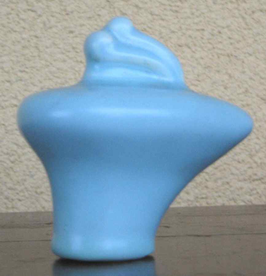 200 Satin Turquoise (Rim) Lid for Metal Or Wood Handle Carafe by Metlox - Poppytrail - Vernon-1