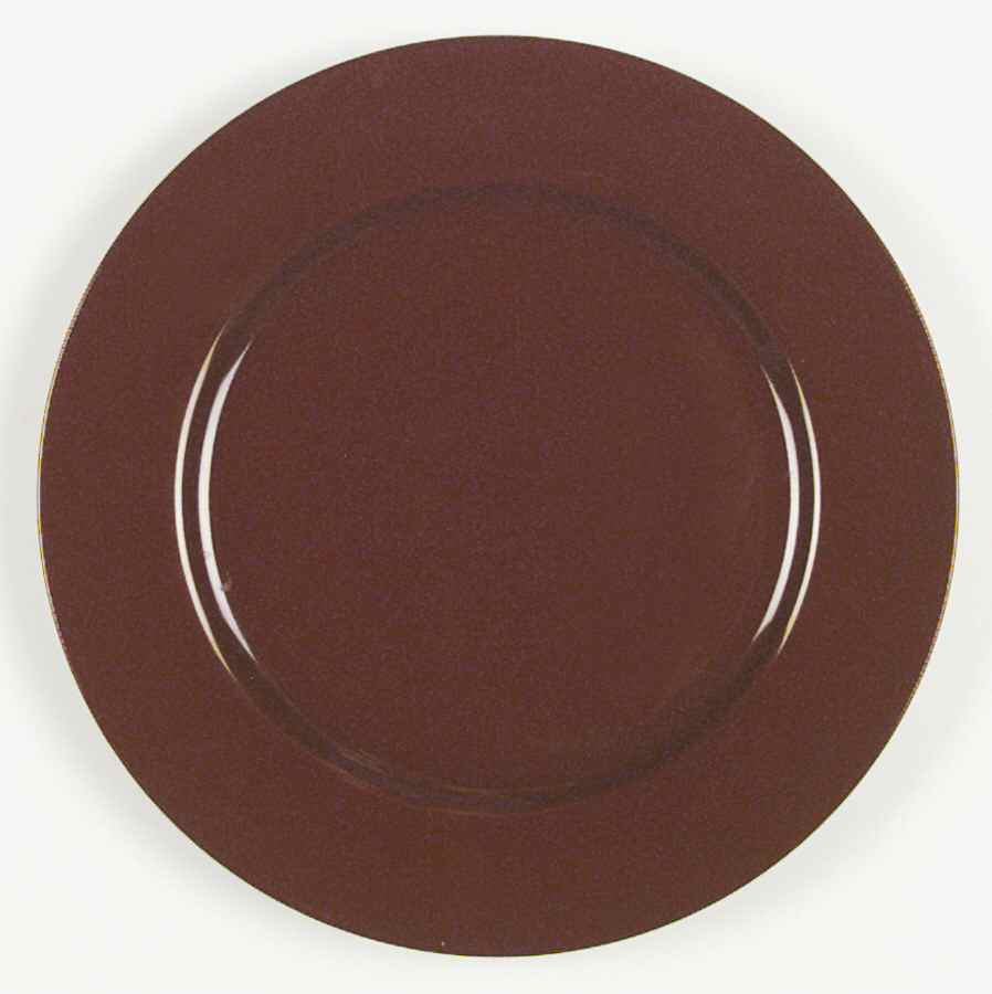 200 Rust (Glossy, Rim) Dinner Plate by Metlox - Poppytrail - Vernon-1