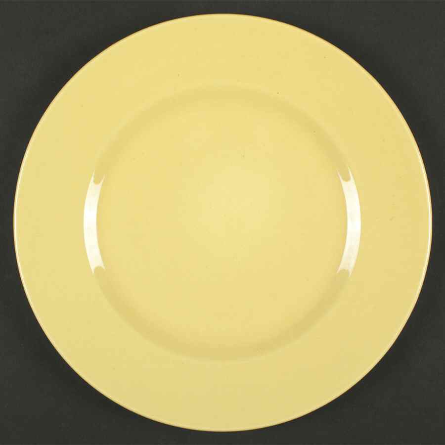 200 Canary Yellow (Glossy, Rim) Dinner Plate by Metlox - Poppytrail - Vernon-1