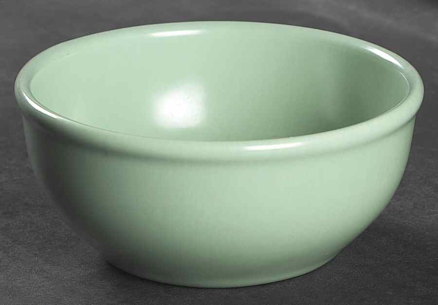 200 Opaline Green (Satin, Rim) Chili Bowl by Metlox - Poppytrail - Vernon-1
