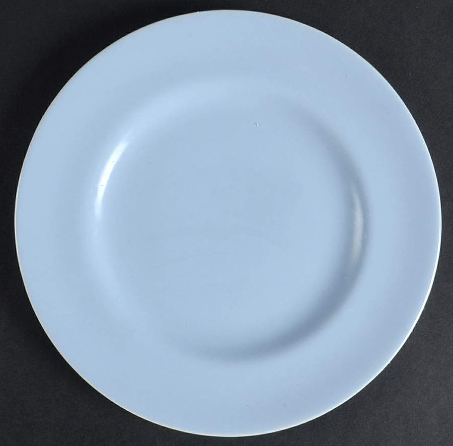 200 Powder Blue (Satin, Rim) Salad Plate by Metlox - Poppytrail - Vernon-1