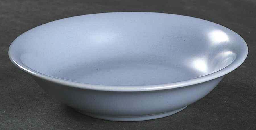 200 Powder Blue (Satin, Rim) Fruit/Dessert (Sauce) Bowl by Metlox - Poppytrail - Vernon-1