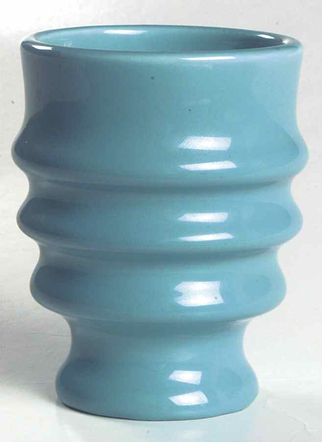 200 Turquoise (Glossy, Rim) 5 Oz No Handle Mug by Metlox - Poppytrail - Vernon-1