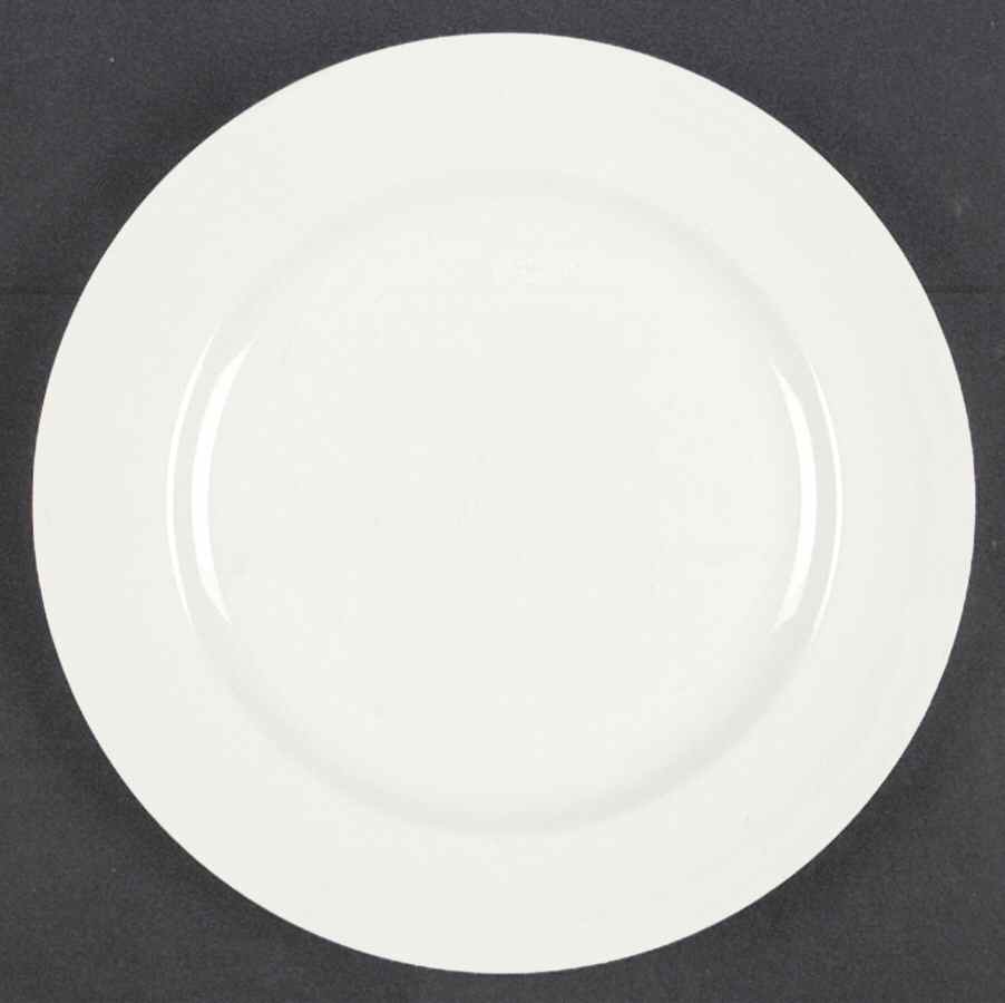 200 Ivory (Satin, Rim) Dinner Plate by Metlox - Poppytrail - Vernon-1