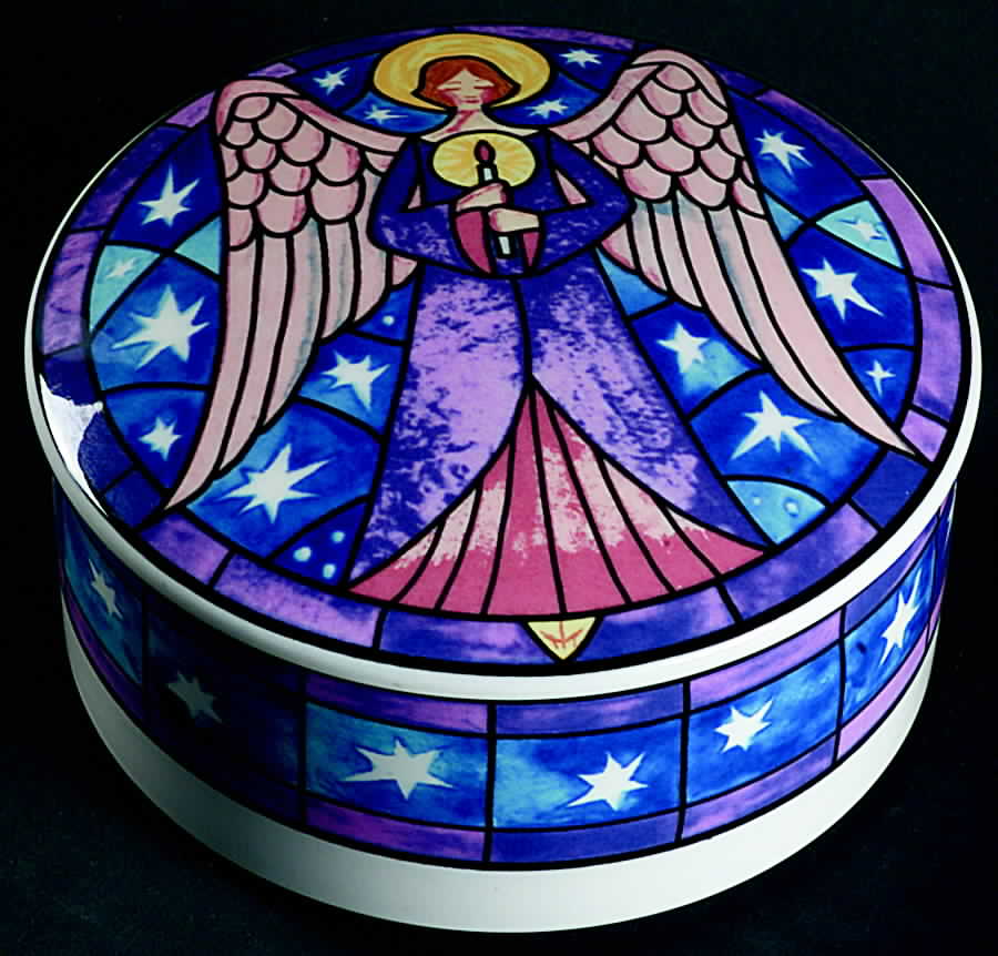 Angel 4" Round Box & Lid by Mikasa-1