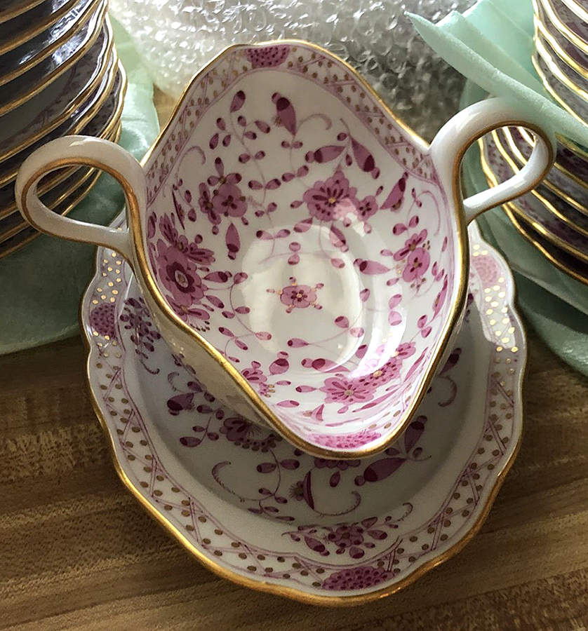 383480 Gravy Boat & Underplate by Meissen (Germany)-1