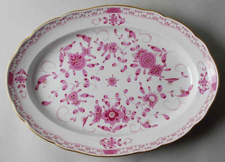 383480 18" Oval Serving Platter by Meissen (Germany)-1
