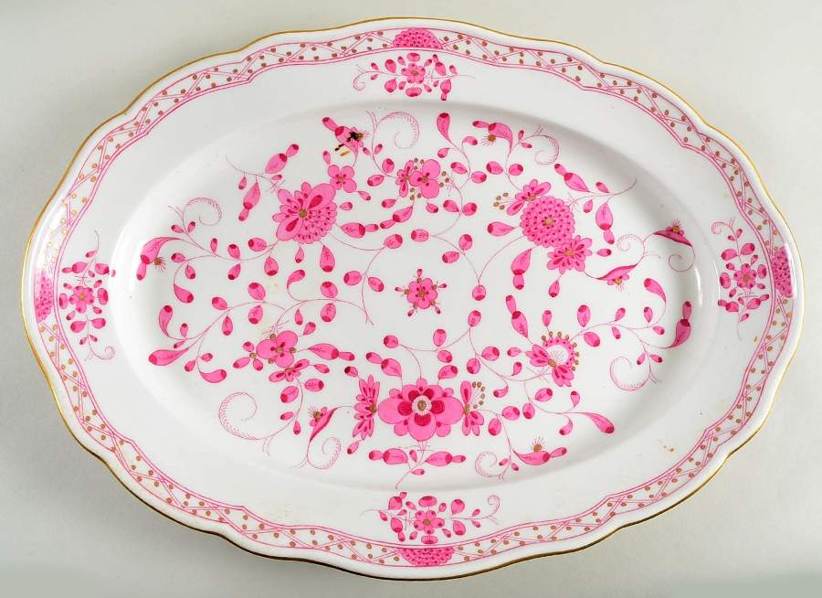 383480 16" Oval Serving Platter by Meissen (Germany)-1