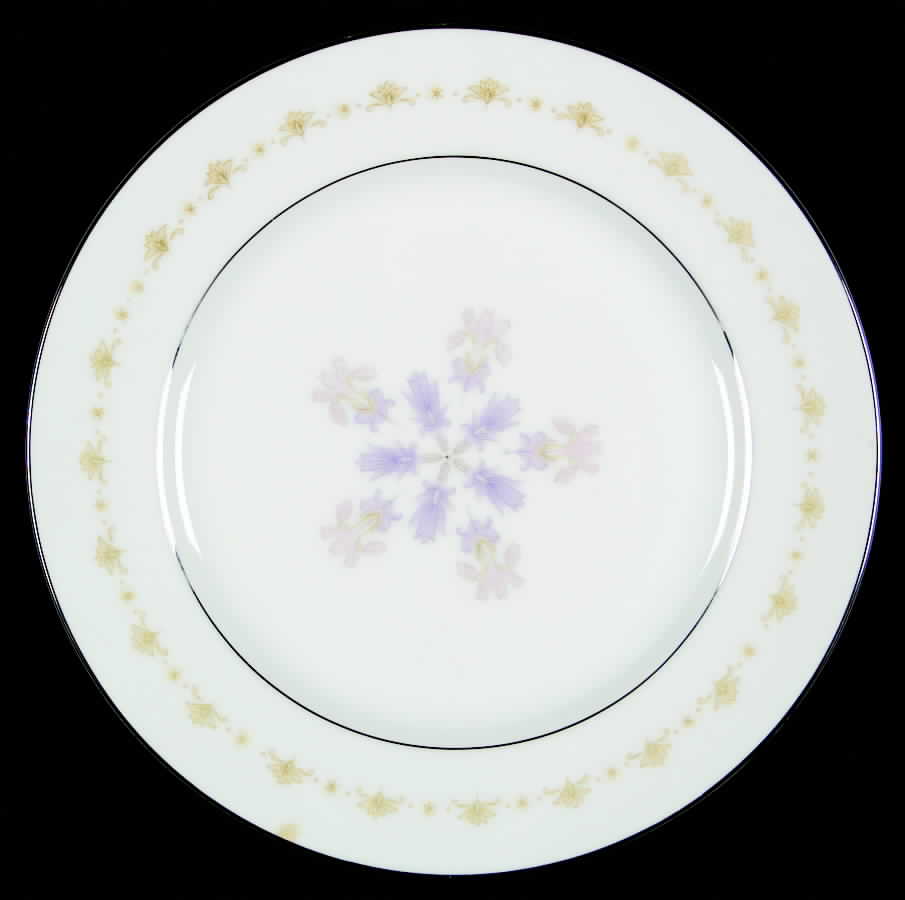 Iris Salad Plate by M F & Co (Marshall Fields)-1