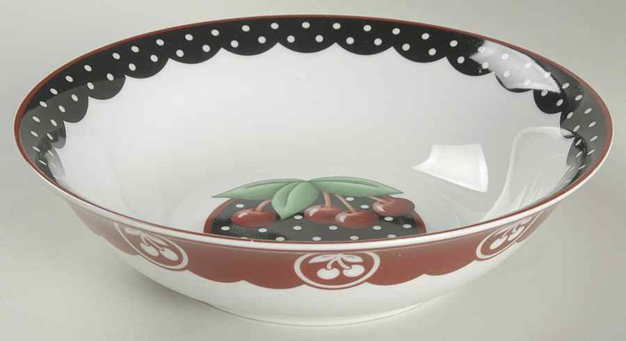 Cherry Cameo 9" Round Vegetable Bowl by Mary Engelbreit-1