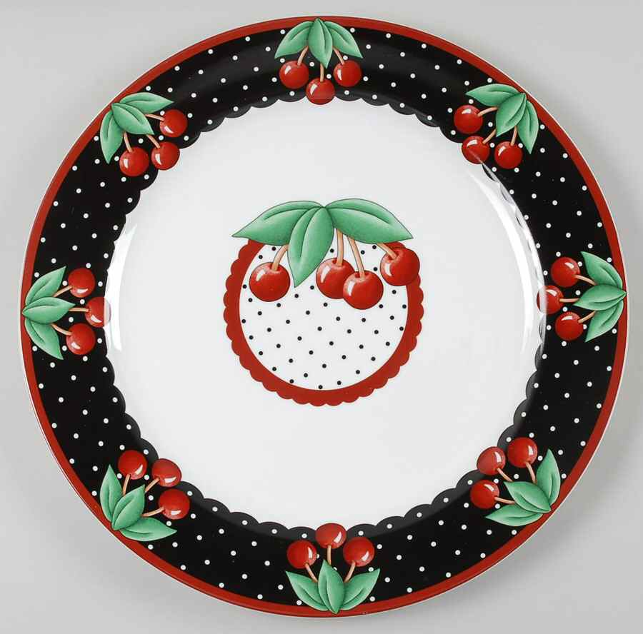 Cherry Cameo 14" Chop Plate (Round Platter) by Mary Engelbreit-1