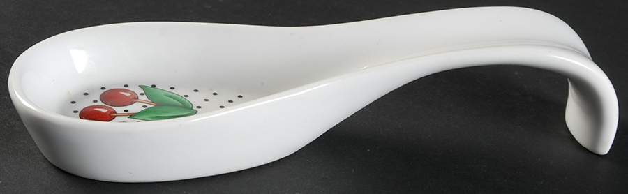 Cherry Cameo Spoon Rest/Holder (Holds 1 Spoon) by Mary Engelbreit-1