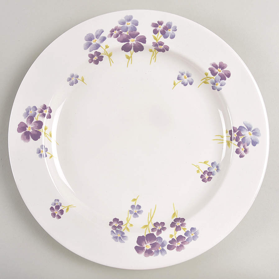 Forget Me Not Border Dinner Plate by Martha Stewart-1