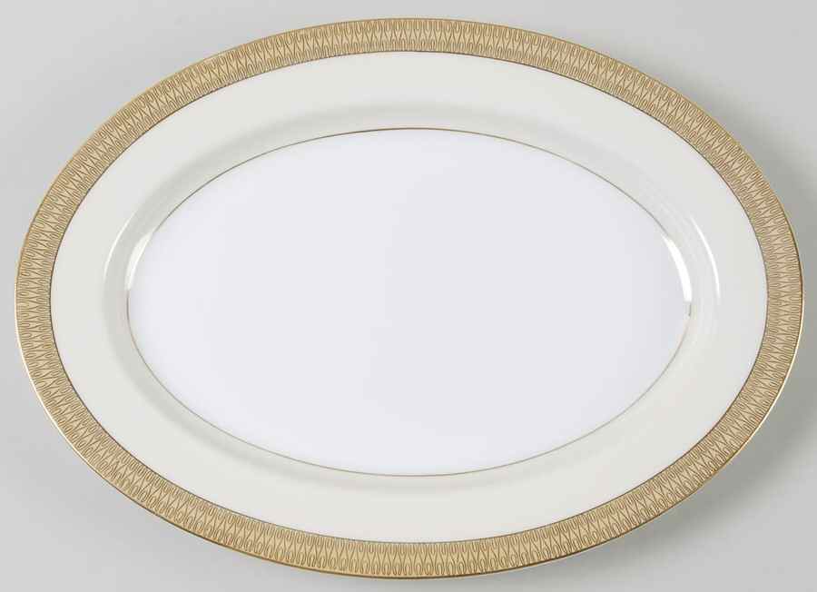 Royalty 12" Oval Serving Platter by Mikado-1