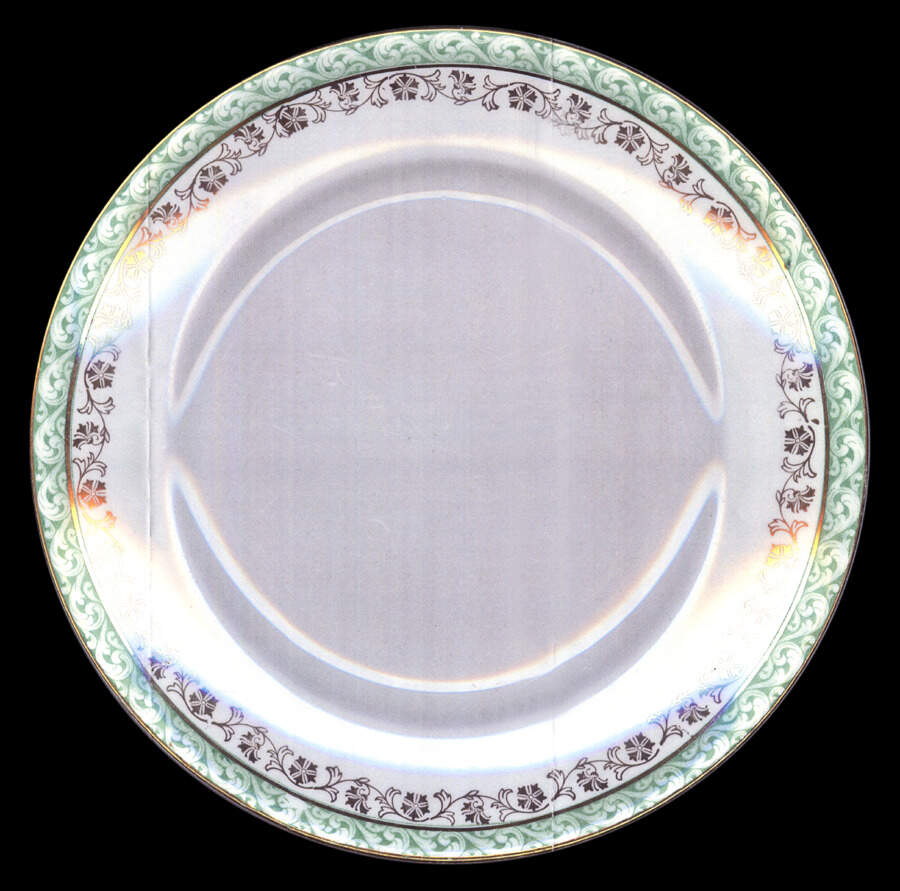 Coburg Green Luncheon Plate by Alfred Meakin-1