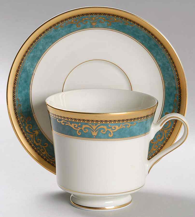 Regency Suite Footed Cup & Saucer Set by Mikasa-1