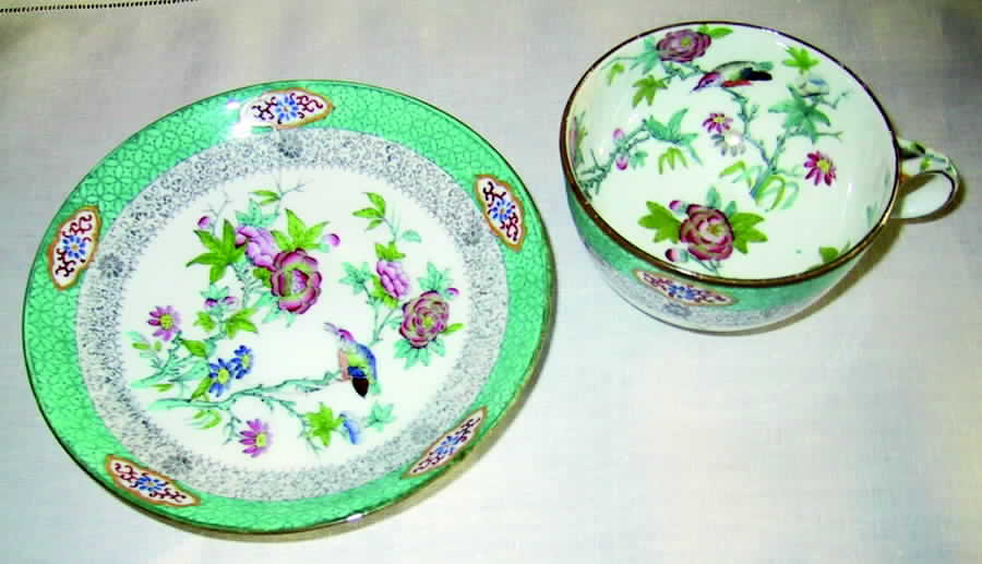 3084 Flat Cup & Saucer Set by Minton-1