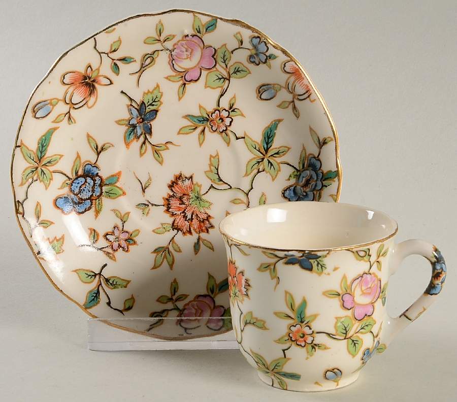 MJ11 Flat Demitasse Cup & Saucer Set by M Japan-1