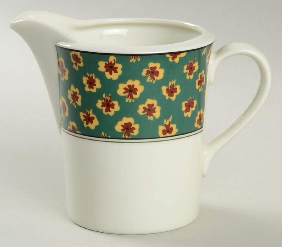 Fleurette Green Creamer by Mikasa-1