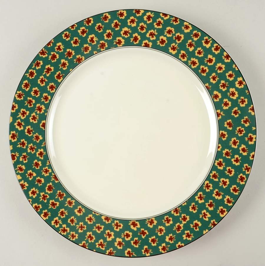 Fleurette Green 12" Chop Plate (Round Platter) by Mikasa-1