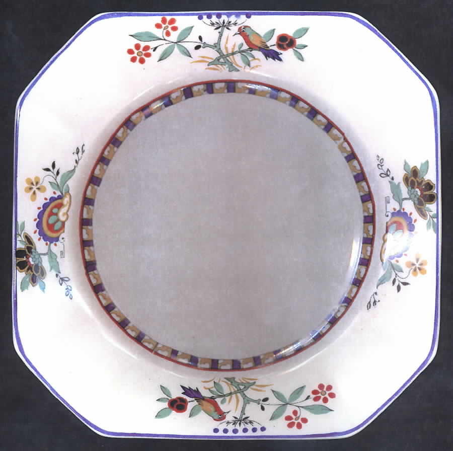 1936 Square Bread & Butter Plate by Myott Staffordshire-1