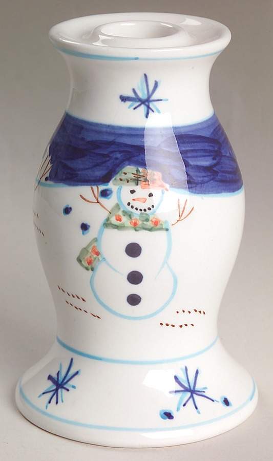 Snowman 5" Candlestick by Montgomery Ward-1