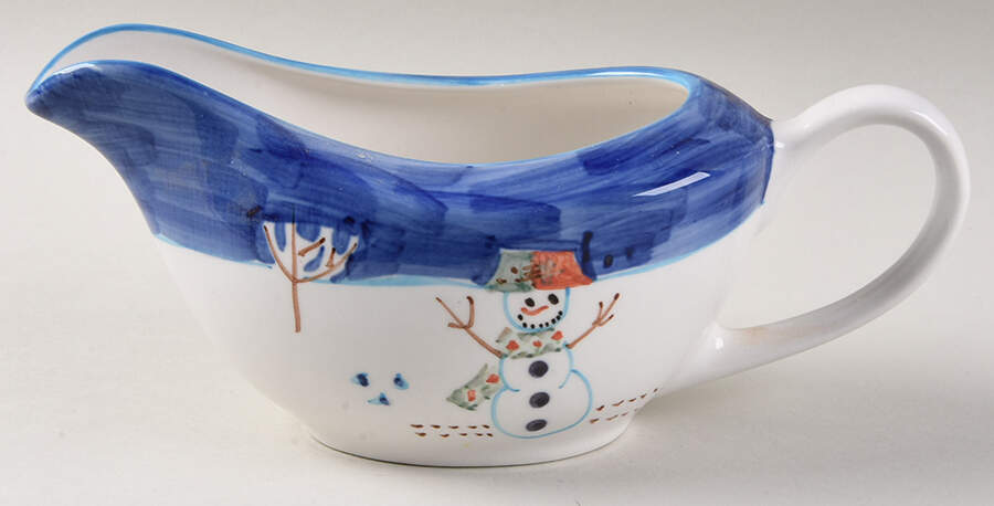 Snowman Gravy Boat by Montgomery Ward-1
