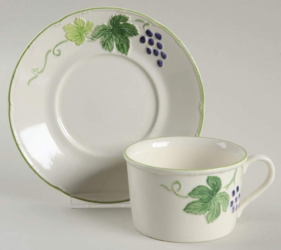 Napa Valley Flat Cup & Saucer Set by Mikasa-1