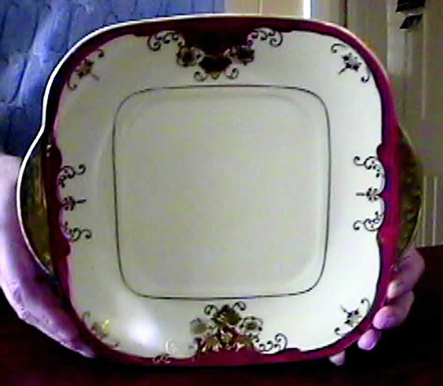 MEI813 Square Handled Cake Plate by Meito-1
