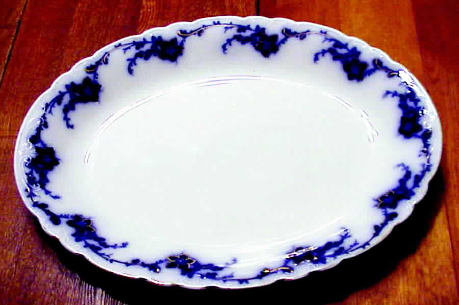 Oakley 14" Oval Serving Platter by Alfred Meakin-1