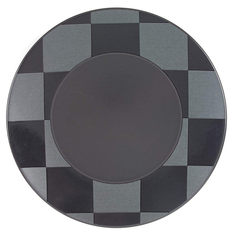 Checkmate Charcoal Dinner Plate by Mikasa-1