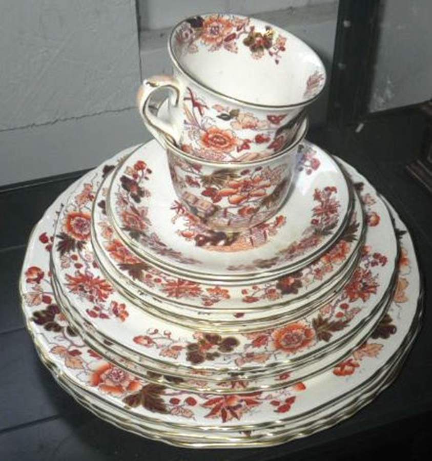 Bible (Rust Bible & Flowers) Salad Plate by Mason's-1