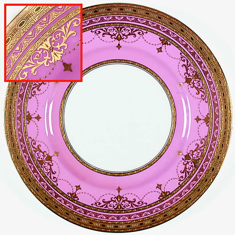 H3951 (Pink) Dinner Plate by Minton-1