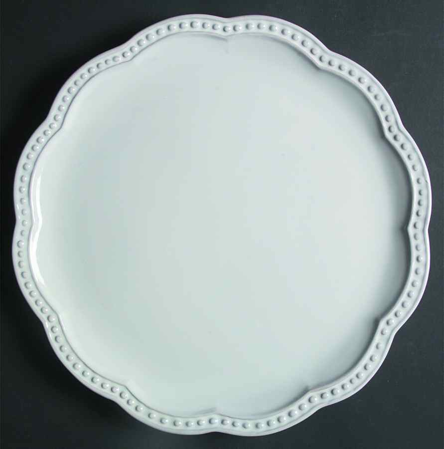 Belle Provence Whitewashed Dinner Plate by Mariposa-1