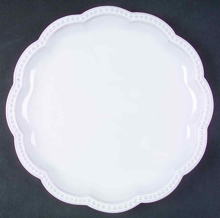 Belle Provence Whitewashed Dinner Plate by Mariposa-1