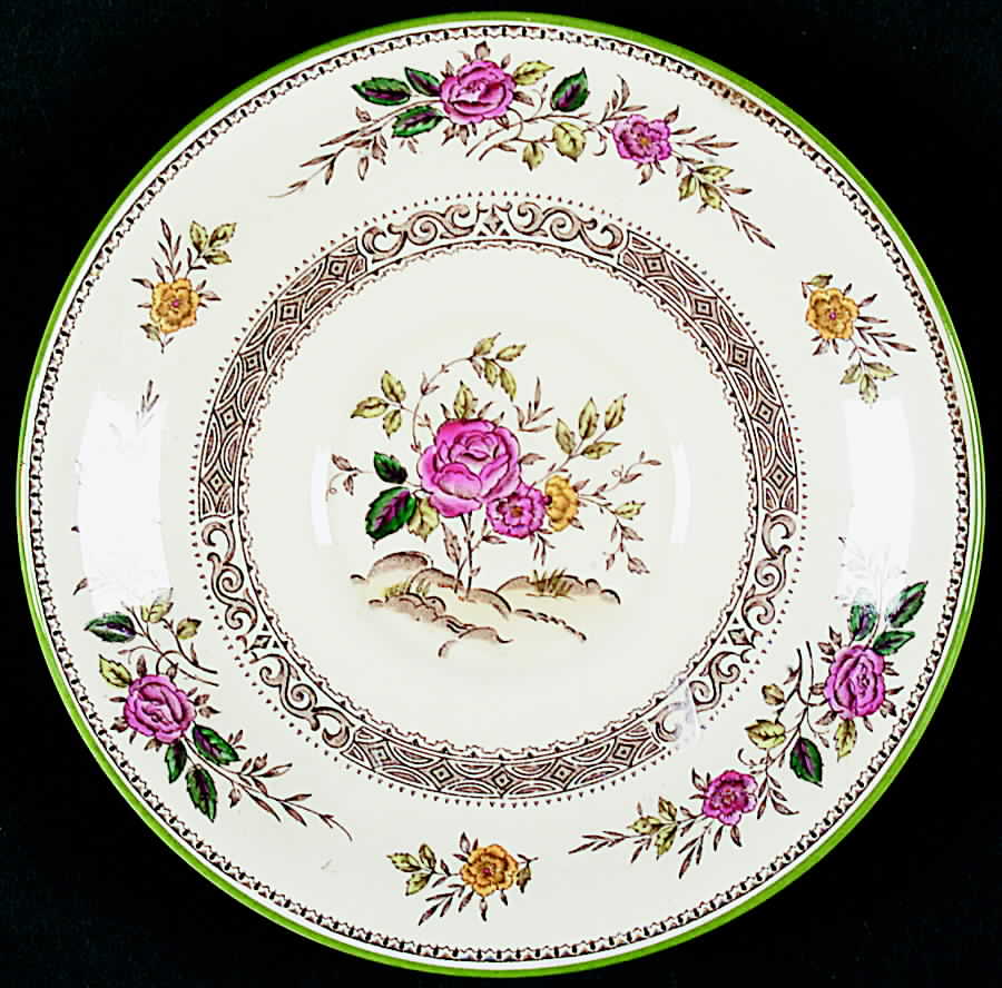 Beaconsfield (Pink Flowers) Saucer by Minton-1